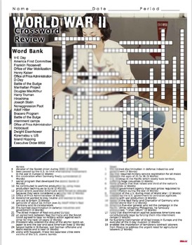 World War 2 Crossword Puzzle Review (WW II) by Burt Brock s Big Ideas