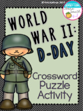 World War II D-Day Vocabulary Crossword Puzzle Activity