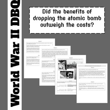 Preview of World War II DBQ: Atomic Bomb