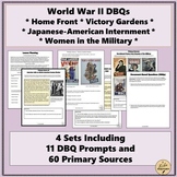 World War II DBQs and Primary Sources - 4 Sets *APUSH*