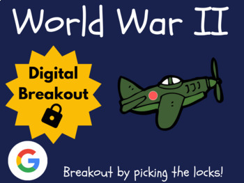 Preview of World War II Digital Breakout (Escape Room, Scavenger Hunt, Brain Break)