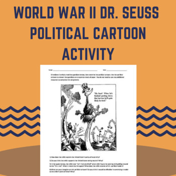Preview of World War II Dr. Seuss Political Cartoon Activity