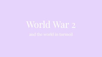 Preview of World War II - Google Slides Powerpoint
