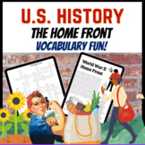 World War II Home Front Vocabulary Resources for Middle & 