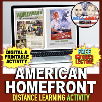 Preview of World War II | Homefront Gallery Walk | Digital Learning Activity