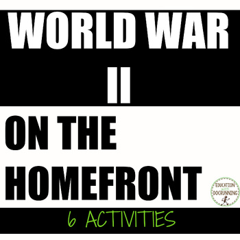 Preview of World War II Activity Life on the Homefront Station Activities