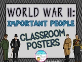 World War II Important People Classroom Posters (WWII, WW2)