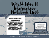 World War II Interactive Notebook Unit via Google Slides!