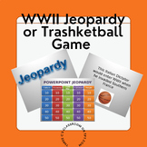 World War II Jeopardy Trash-ket Ball Game