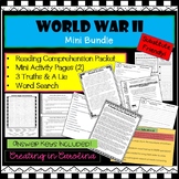World War II MINI Bundle- No Prep! WWII Activities