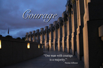 Preview of World War II Memorial Poster - Courage