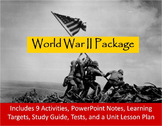 World War II Unit Notes, Activities, & Test Bundle