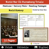 World War II: Nuremberg Trials Stations + Gallery Walk + R
