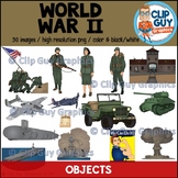 World War II Objects Clip Art Bundle - {Clip Guy Graphics}