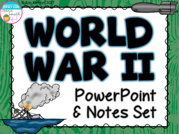 Preview of World War II PowerPoint and Notes Set (WWII, WW2)