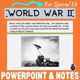 World War II PowerPoint and notes for Special Education