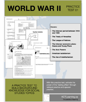 Preview of World War II: Practice Test 01