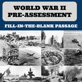World War II Pre-assessment Fill-in-the-Blank