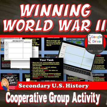 Preview of World War II PREDICTING ALLIED STRATEGY - Cooperative Activity - Print & Digital