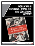 World War II Rationing, Recycling, and Conserving Activity