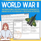 World War II:  Reading Passages, Worksheets, & Activities 