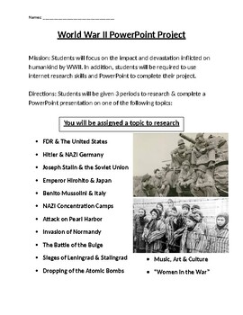world war ii topics research papers