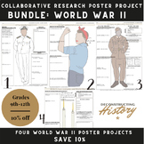 World War II Research Poster Projects and Graphic Organize