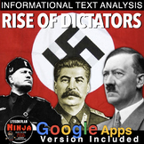World War 2 Rise of Dictators Info Text Analysis(WWII) + G