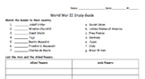 World War II Study Guide