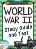 World War II Study Guide and Test (WWII, WW2)