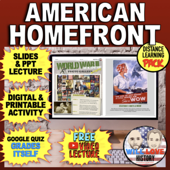Preview of World War II | The American Homefront | Digital Learning Pack