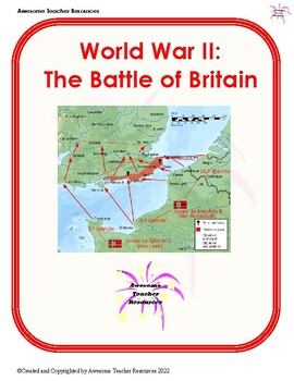 Preview of World War II: The Battle of Britain Passage and Essay Response