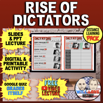 Preview of World War II | The Rise of the Dictators | Digital Learning Pack