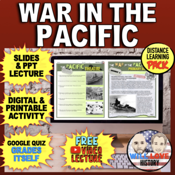 Preview of World War II | The War in the Pacific | Digital Learning Pack