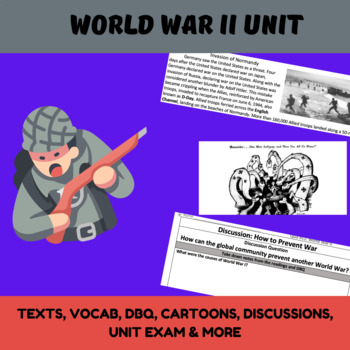 Preview of World War II Unit