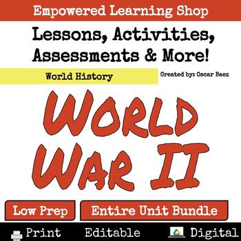 Preview of World War II Unit Bundle: Lessons, Activities, Assessments & More!