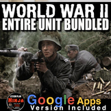 World War 2 Unit PPTs, Guided Notes, Worksheets, Kahoot, T