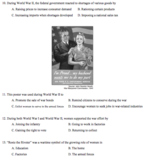 World War II Unit Test and Review Materials
