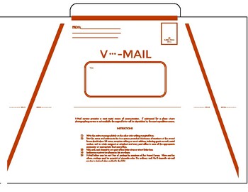 Preview of World War II V-Mail Template