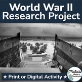 World War II (WW2) Poster Project - Research & Presentatio
