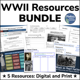 World War II (WW2) Unit Resources Bundle | 5 Activities an