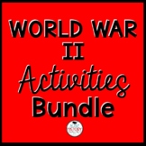 World War II WWII Activities Bundle EOC Review