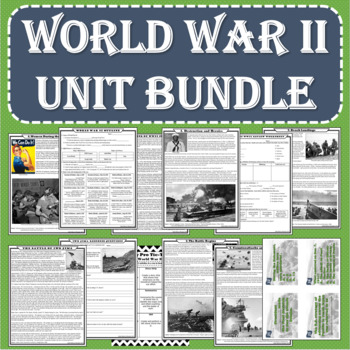 Preview of World War II (WWII) UNIT BUNDLE (Print and Digital Formats)