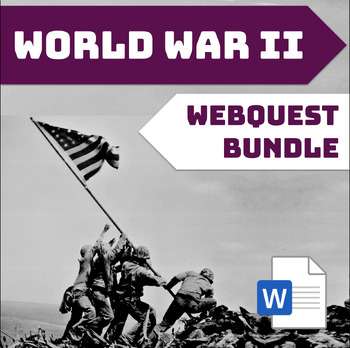Preview of World War II Webquest Bundle