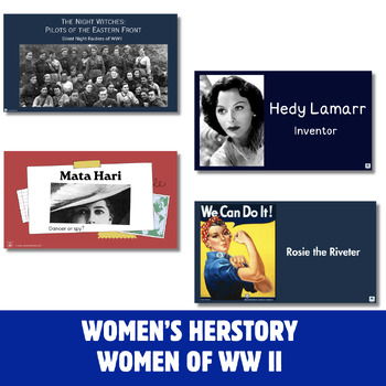 Preview of World War II: Women Making History Bundle