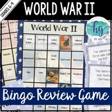 World War 2 (World War II) Bingo Test Prep and Unit Review