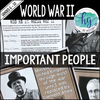 Preview of World War 2 (World War II) Important People