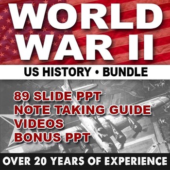 Preview of World War II GIANT Powerpoint/ US HISTORY