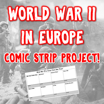 Preview of World War II in Europe Comic Strip Project