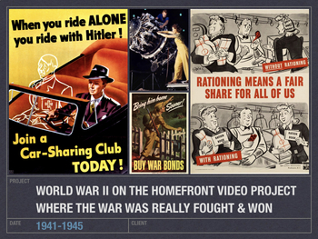 Preview of World War II on the Homefront Propaganda Video Project